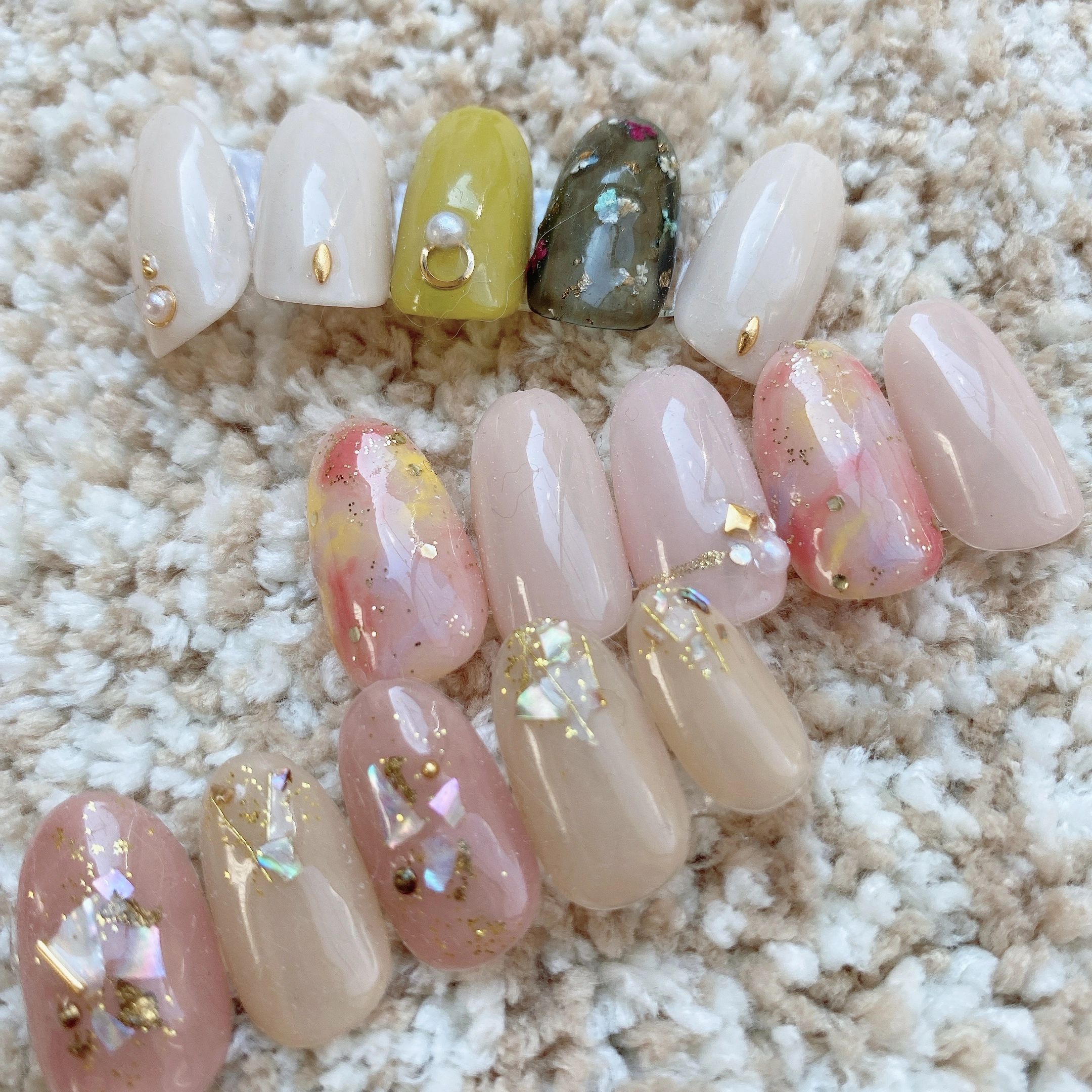 Close-up nail art design